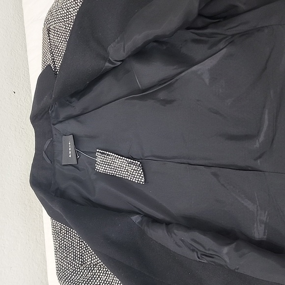 NWOT Akris Wool Black White Blazer Jacket Size 14 - Picture 11 of 12